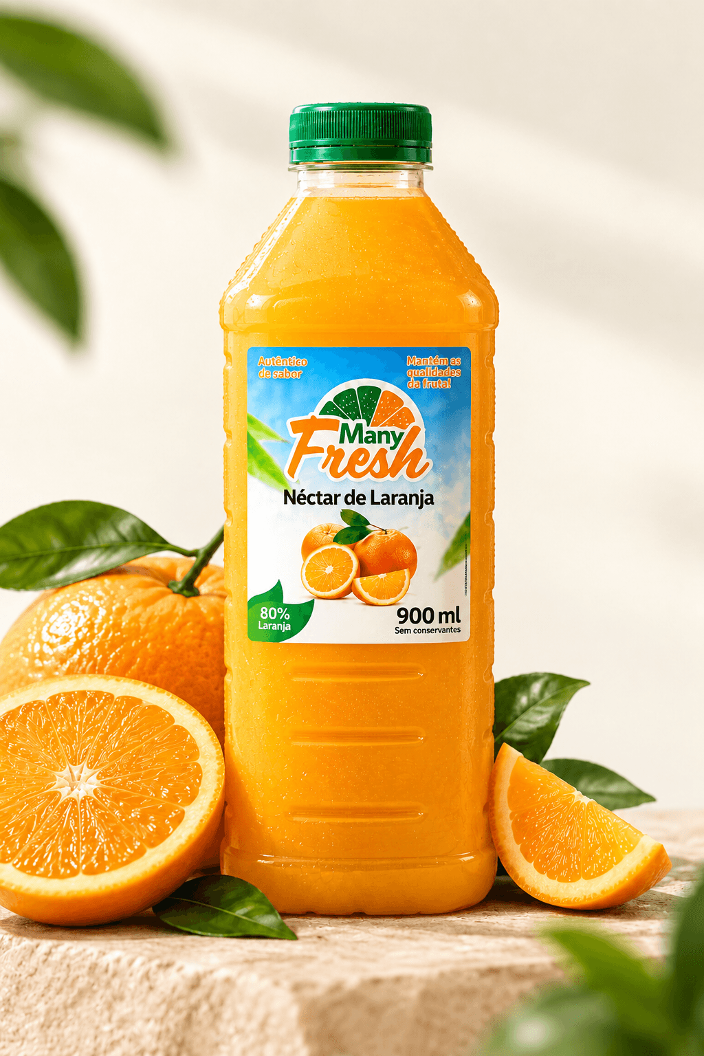 Garrafa Many Fresh Néctar de Laranja 900 ml